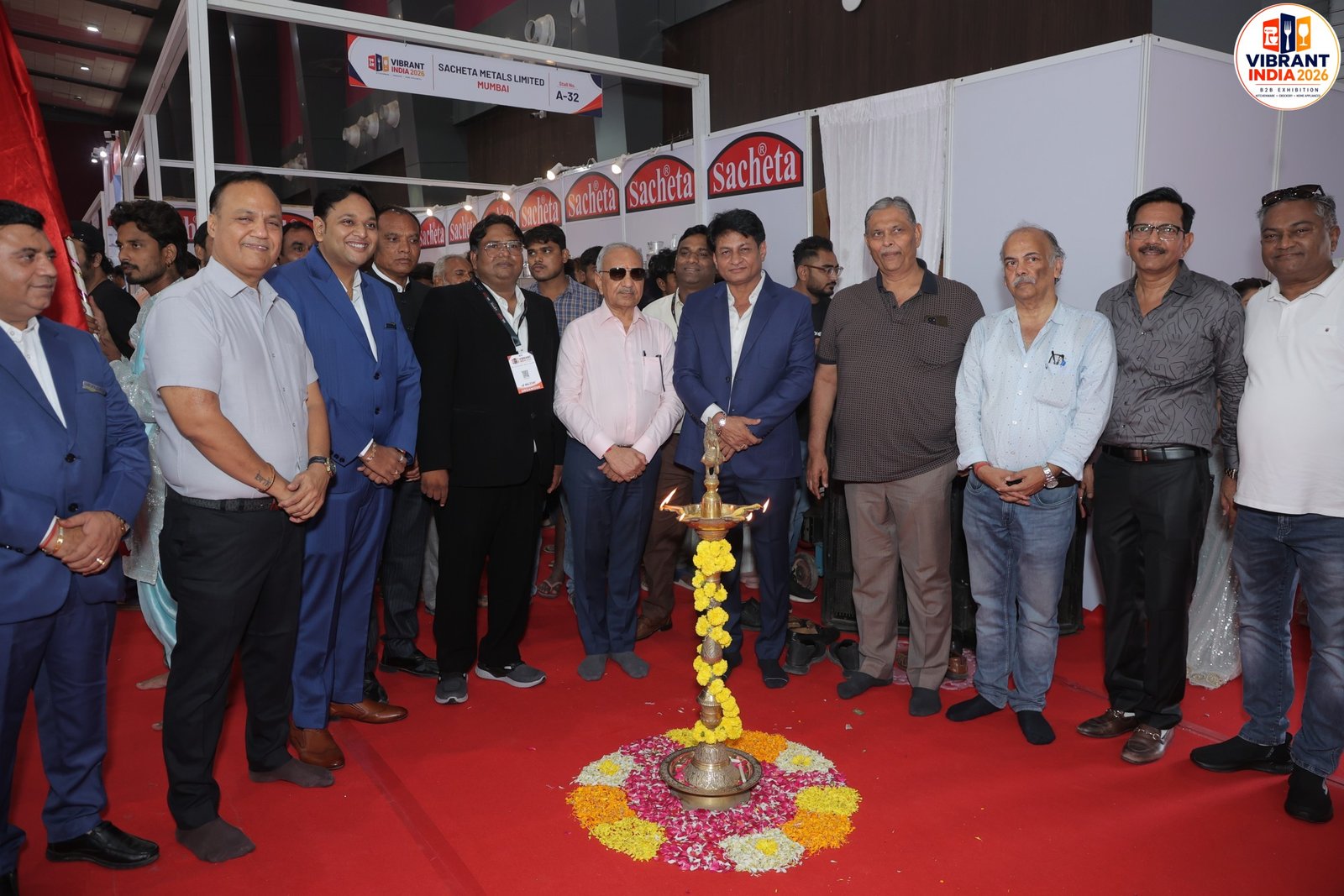 Trade visitors exploring branded products at the Brands Business Expo
