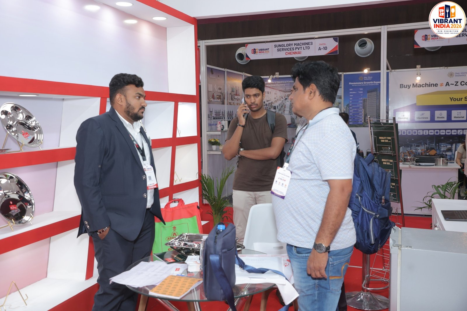 Entrepreneurs meeting exhibitors