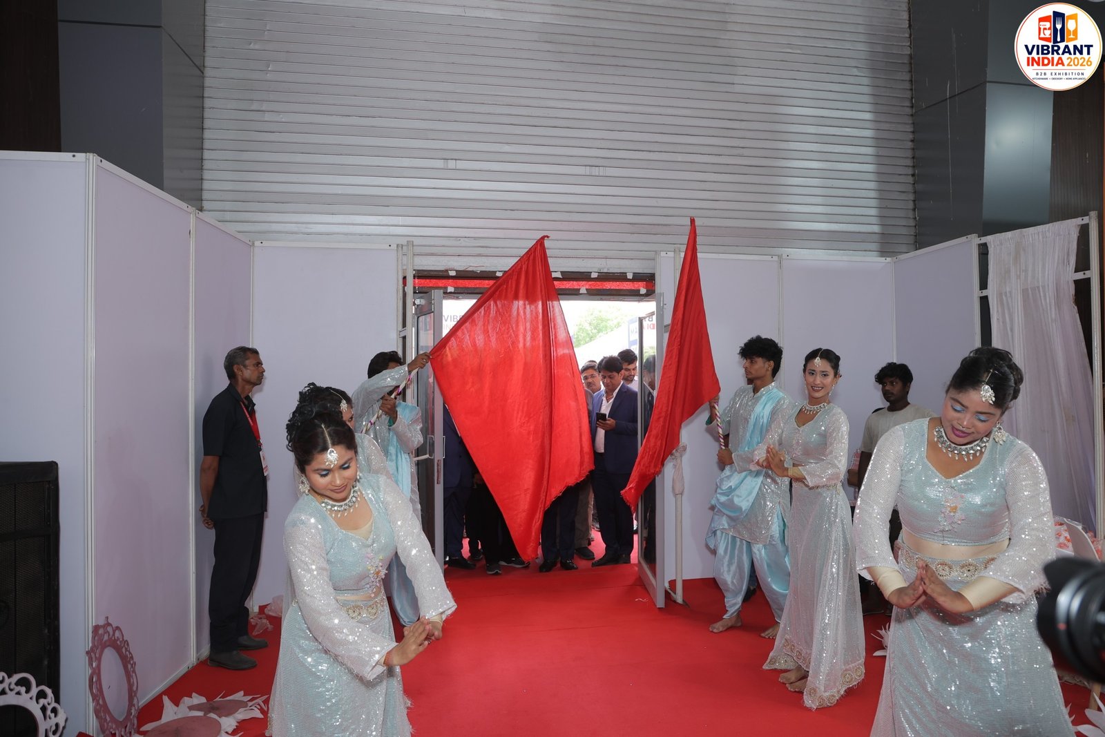 Chief guest ceremonial welcome at Vibrant India Fair