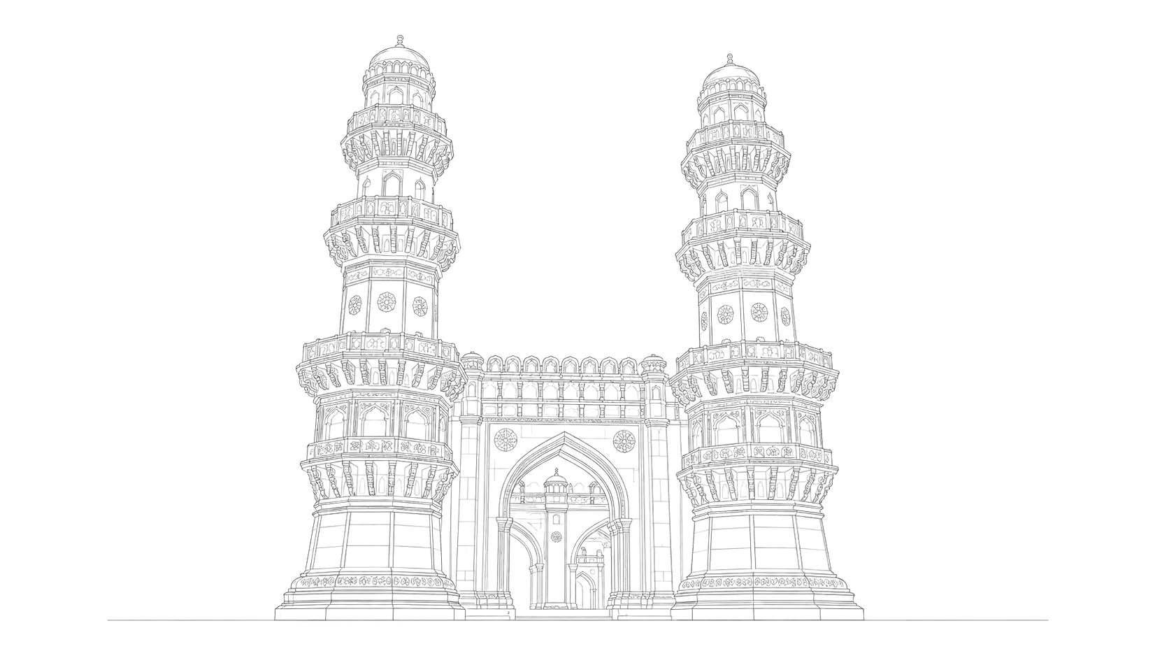 Jhulta Minara outline